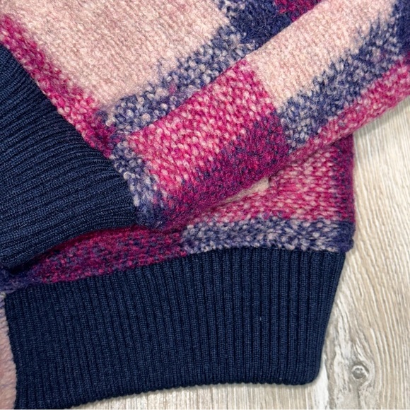 House Of Harlow 1960 Women's Med Plaid Wool Blend Quilted Lined Bomber Jacket - Picture 6 of 11